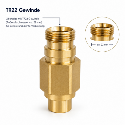 Hochdruck Adapter für Kärcher TR22 AG auf 1/4" IG Schlauch Verbinder Zubehör1