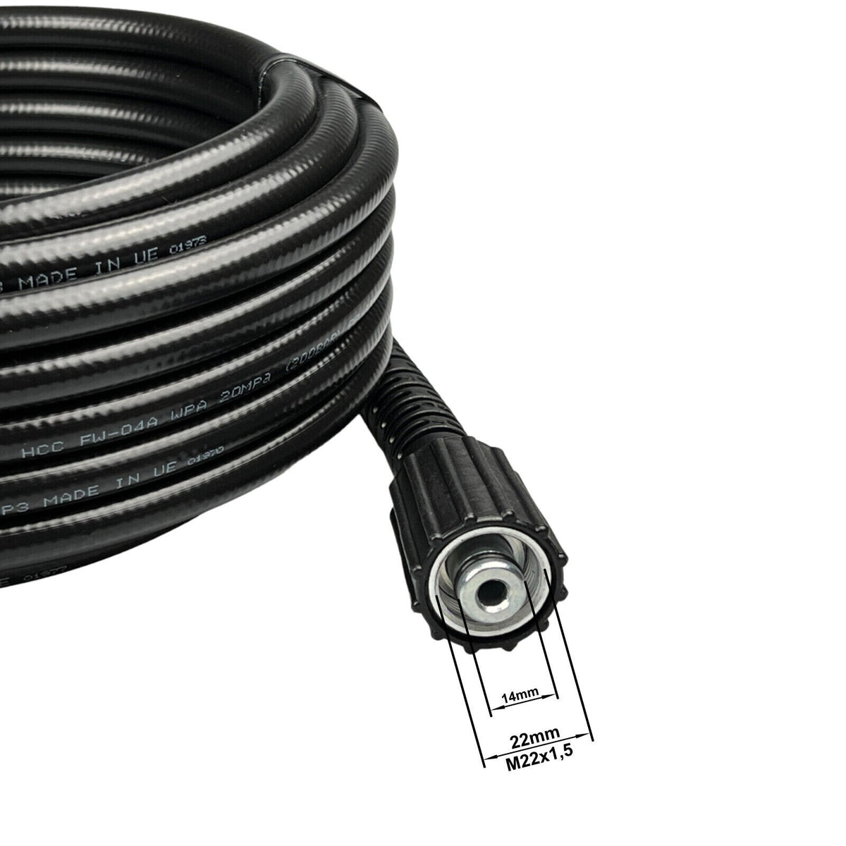 10m Hochdruckschlauch für Kärcher K 5.55 Jubilee & Quick Connect & M22 IG3
