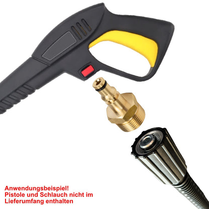 Stecknippel für manche AR und Black&Decker HD Pistole Adapter mit M22 AG Messing4