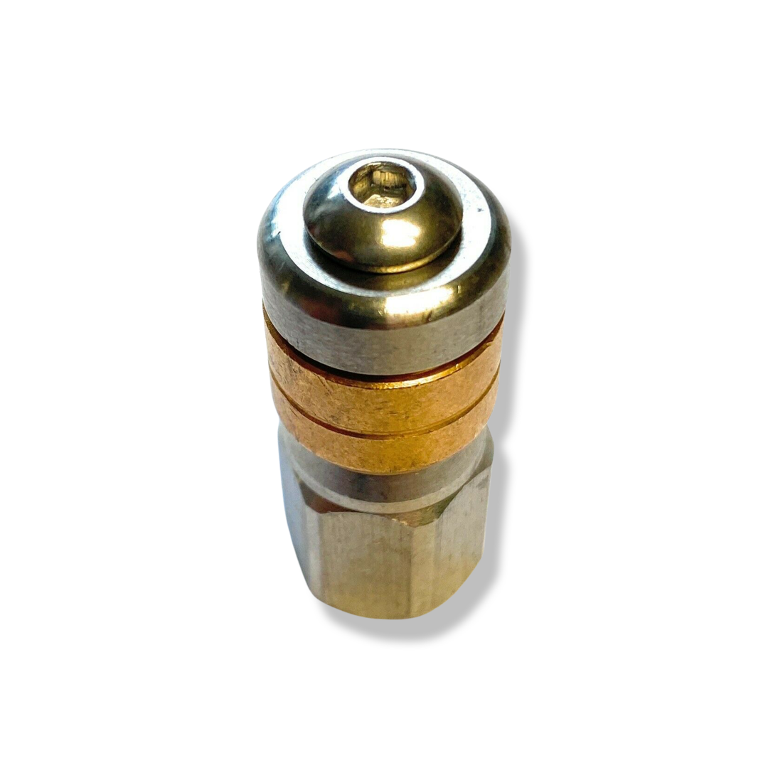 Rotierende Rohrreinigungsdüse 1/8" IG für Kärcher WAP Alto Kränzle Nilfisk etc.