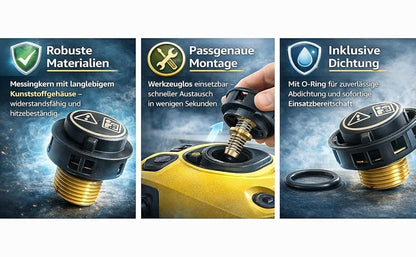 Sicherheits‑Druckverschluss kompatibel zu Kärcher SC 1402 Dampfreiniger KA 4.58014