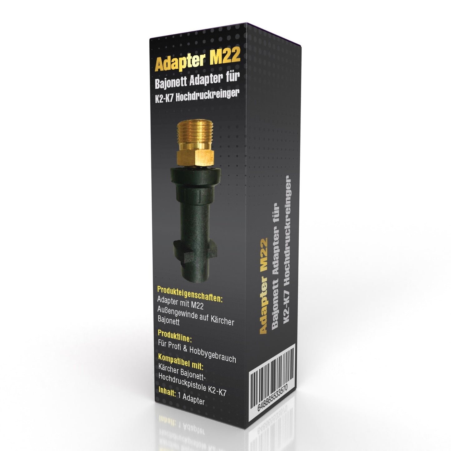 Bajonett Adapter kompatibel für Kärcher 4.762 061.0 auf M22 Außengewinde1