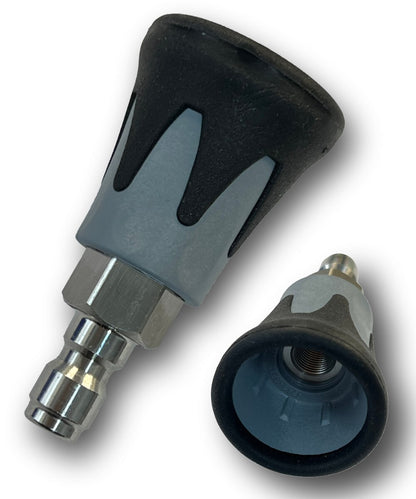 Düsenschutz für 1/8" Flachstrahldüse mit 1/4" Schnellkupplung Stecker Hochdruck0