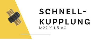 Hochdruck Schlauchverbinder M22 AG für Kärcher und Kränzle Hochdruckreiniger