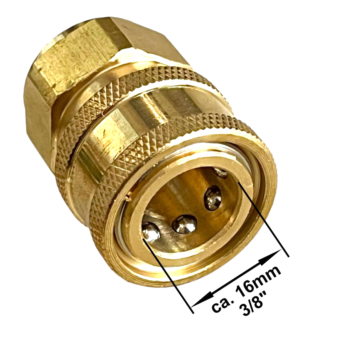 Hochdruckreiniger Schnellkupplung 3/8" mit M18x1,5 IG Verbinder Adapter Kupplung1