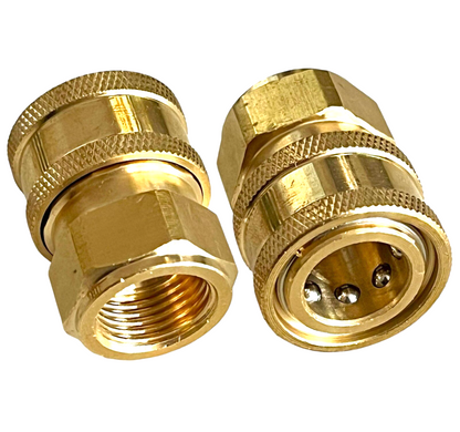 Hochdruckreiniger Schnellkupplung 3/8" mit M18x1,5 IG Verbinder Adapter Kupplung0