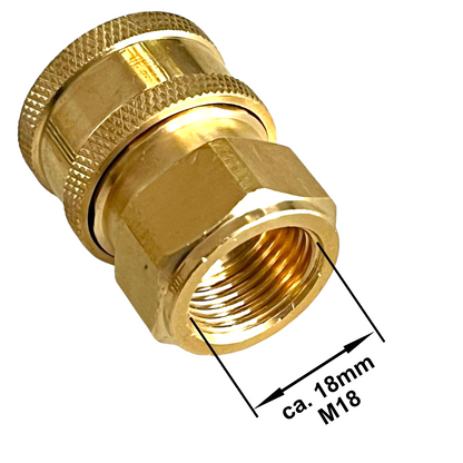 Hochdruckreiniger Schnellkupplung 3/8" mit M18x1,5 IG Verbinder Adapter Kupplung2