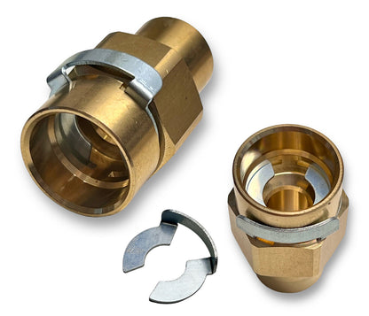 Schlauchadapter für Kärcher 10mm Stecknippel mit Clip Gegenstück 1/4" M22 AG/IG