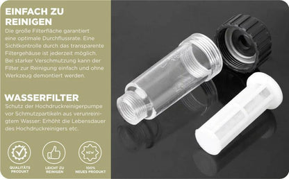 Wasserfilter für Hochdruckreiniger Gartenpumpe Wohnmobil ¾ inkl Schnelladapter - wasserfilter-fur-hochdruckreiniger-gartenpumpe-wohnmobil-inkl-schnelladapter-1 von M&M Smartek®
