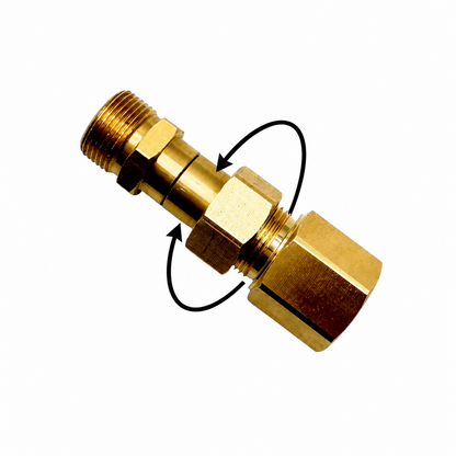 Adapter wie Easy!Lock TR22 Drehgelenk auf M22 x 1,5 AG für Kärcher Hochdruck2