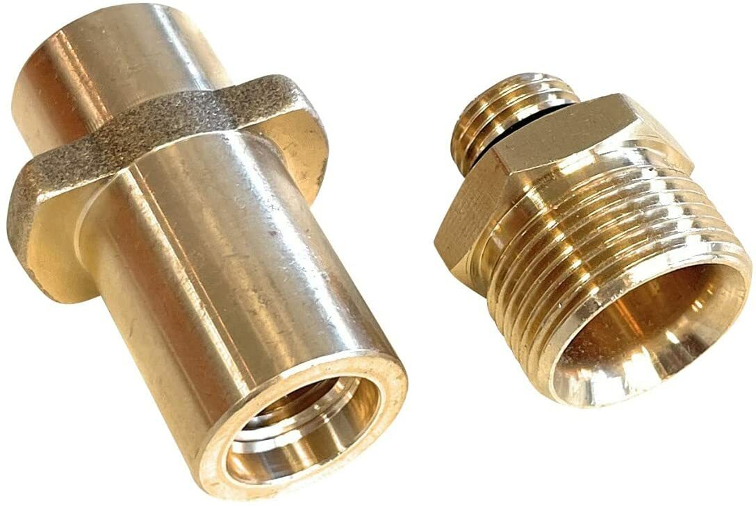 Bajonett Adapter M22 x 1.5 AG Messing für Kärcher K2  K7 Home & Garden 2 teilig11