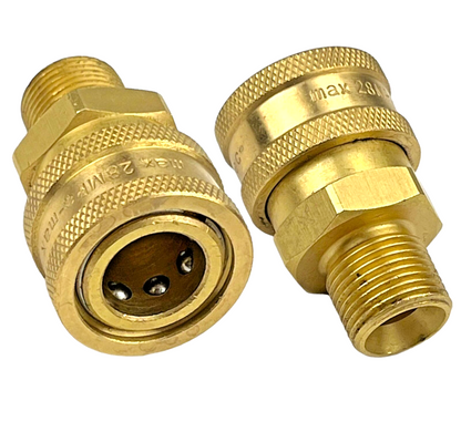Hochdruckreiniger Schnellkupplung 3/8" mit 3/8" AG Verbinder Adapter Kupplung0