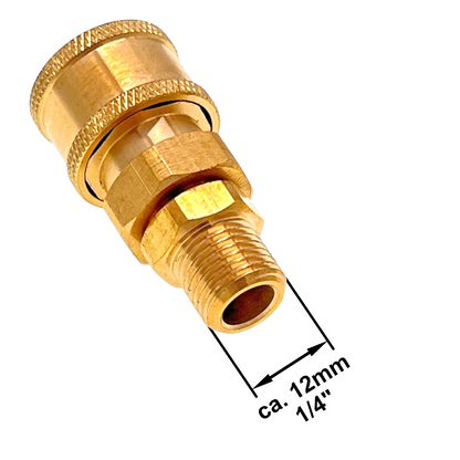 Hochdruckreiniger Schnellkupplung 1/4" mit 1/4" AG Verbinder Adapter Kupplung2