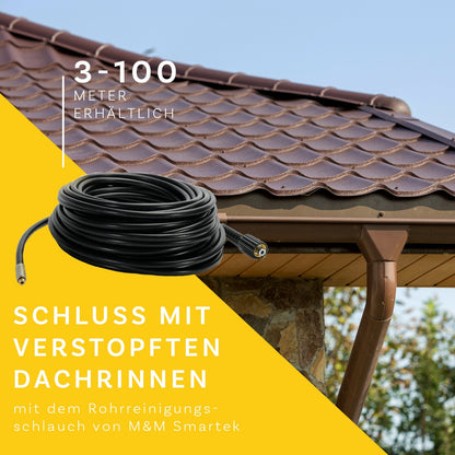 10 Meter Rohrreinigungsschlauch 7 Teilig Profi für Kärcher Kränzle NILFISK ALTO6