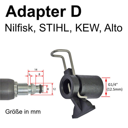Schlauchverbinder Adapter für Kärcher Bosch Nifisk Parkside Black & Decker etc.