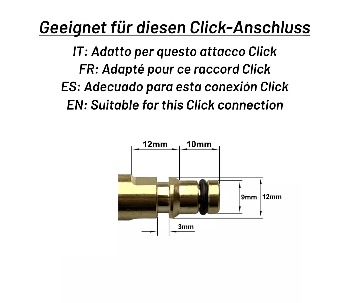 2er Set Hochdruck Schlauch Reparatur Set Quick Connect passend für Kärcher K2–K74