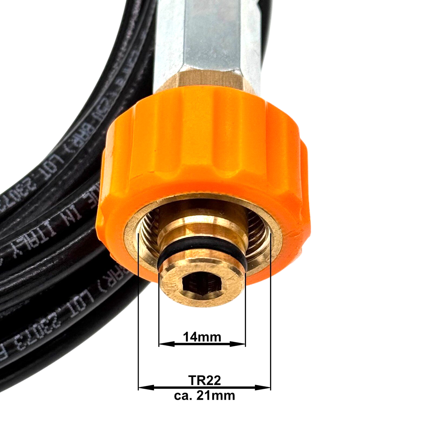 10m Rohrreinigungsschlauch für Kärcher Kränzle Hochdruckreiniger 250bar 60°C DN43