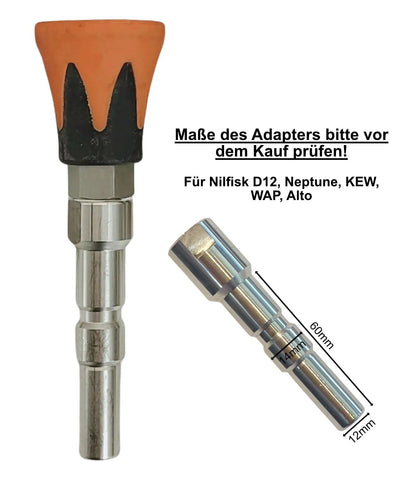 Hochdruck Düse + Schutz für Nilfisk Neptune D12 Schnellkupplung WAP Alto KEW