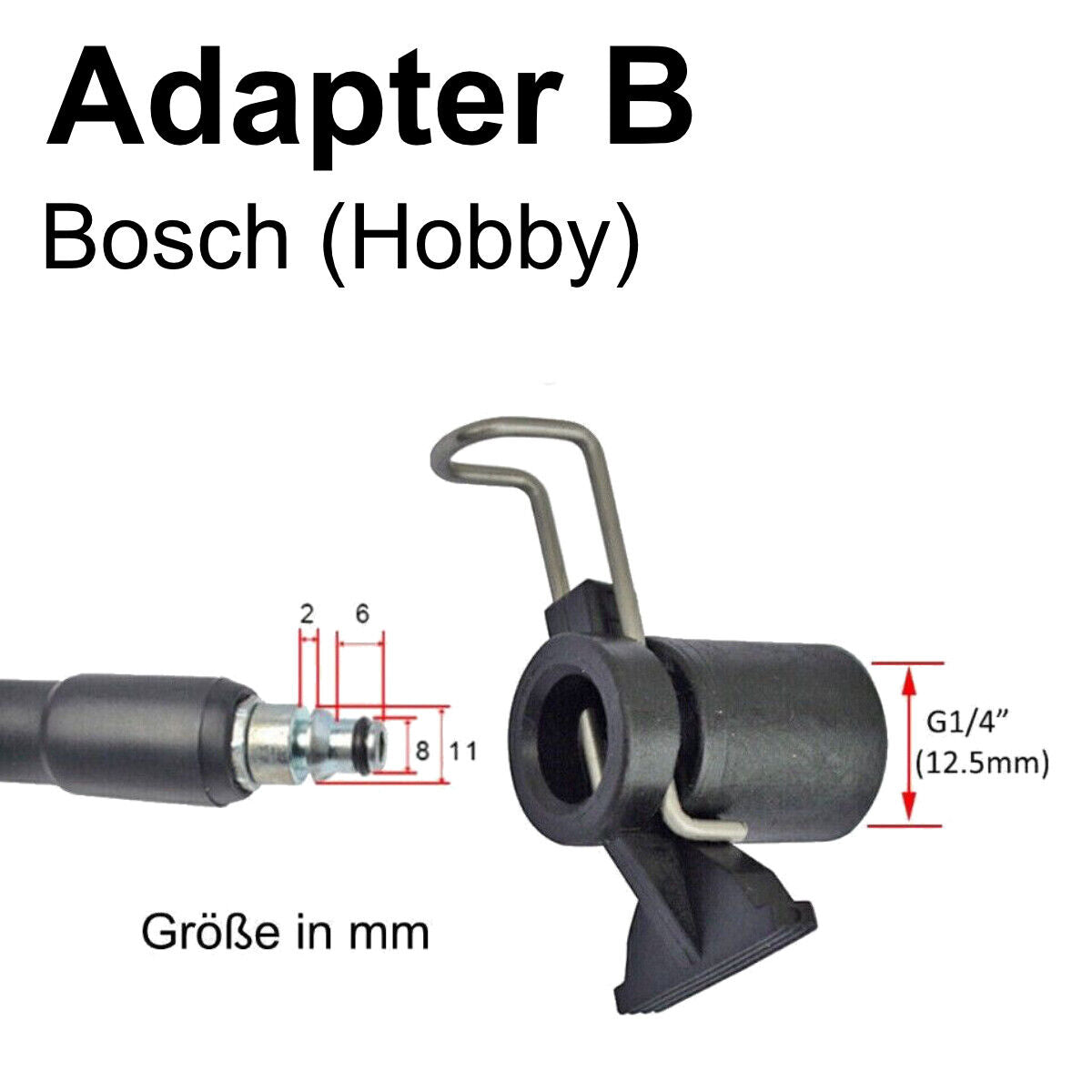 Schlauchverbinder Schnellkupplung f. Kärcher Bosch Nilfisk Parkside Black&Decker
