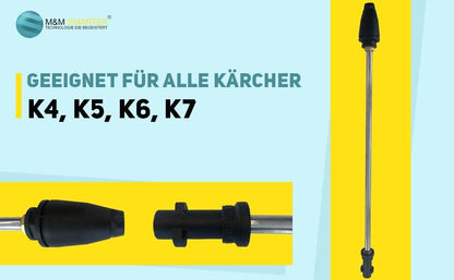 Rotordüse Dreckfräse für Hochdruckreiniger Kärcher K K2 bis K7 Bajonett Anschlus