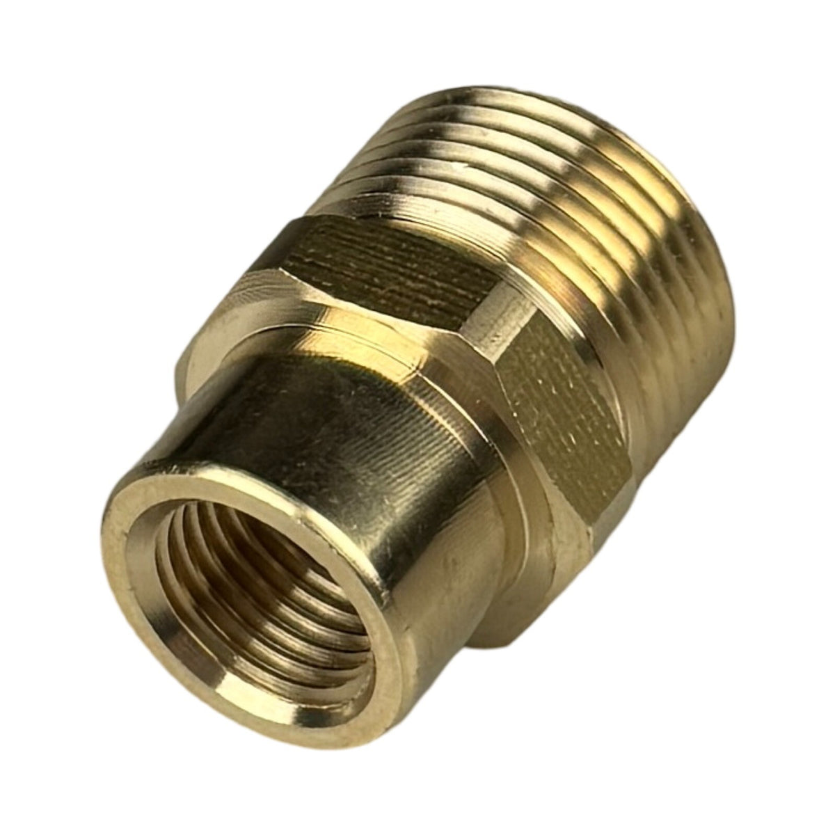 Adapter M22 x 1,5 AG auf 1/4" IG für Kränzle Hochdruckreiniger 10mm Innen 6 Kant0