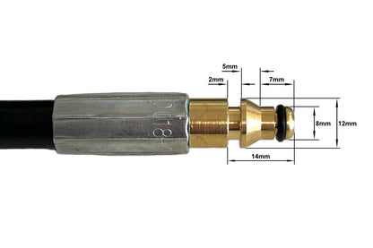 Hochdruckschlauch für Nilfisk, Alto HD-Reiniger mit Quick Connect und 1/2" IG