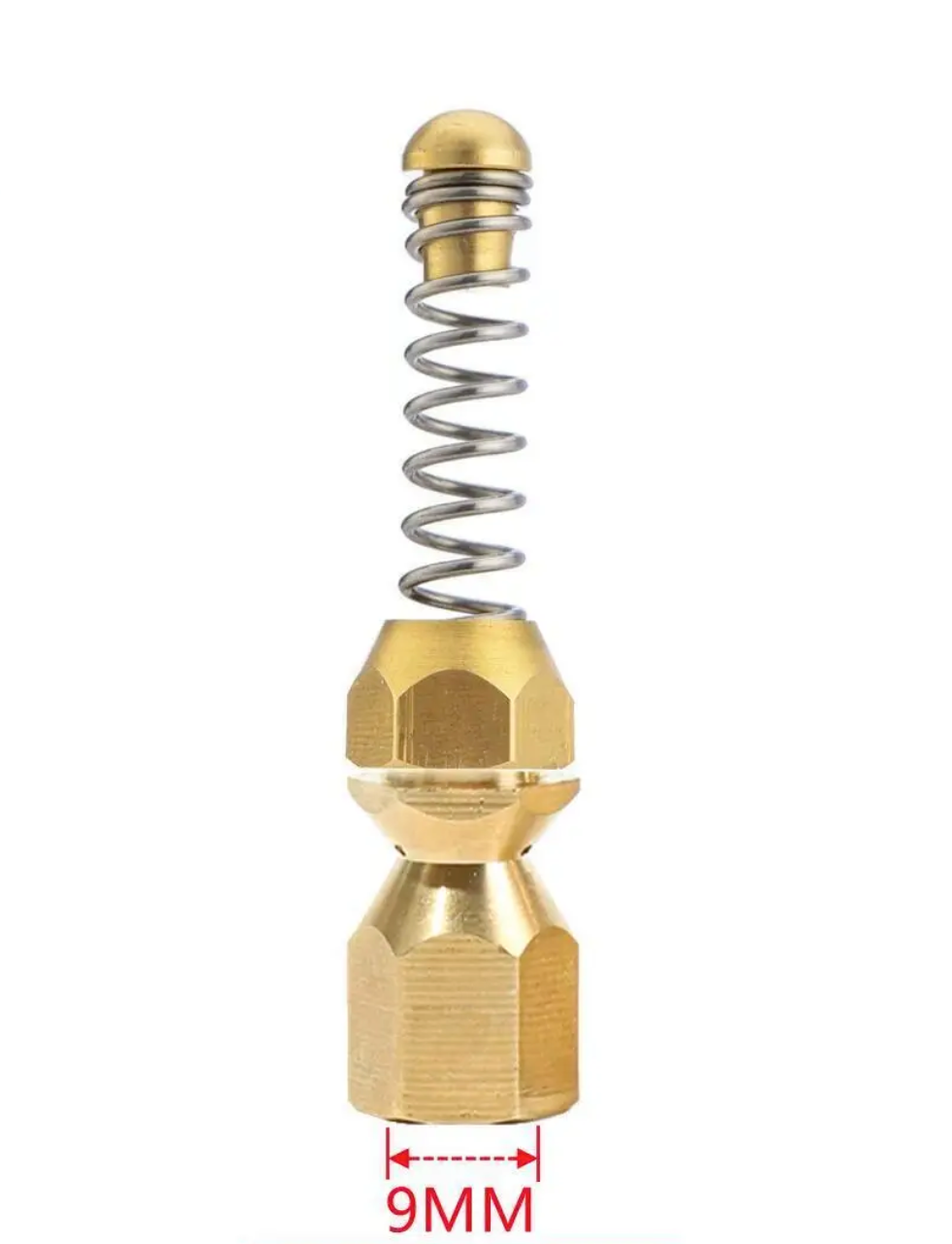 5x Kanalspüldüse 1/4" Hochdruckreiniger 4000 PSI – rotierend, starr, Edelstahl12