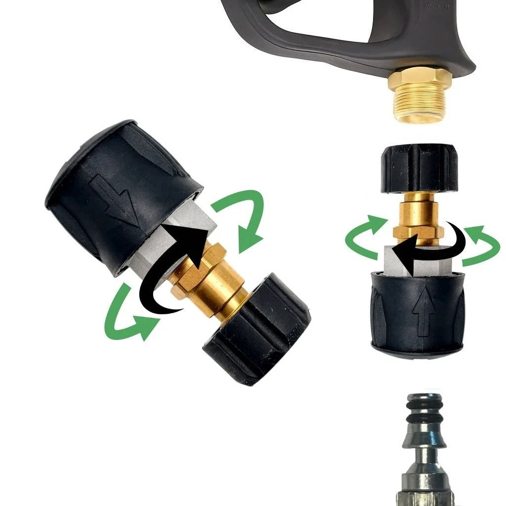 Adapter Set für Parkside Quick Connect M22 IG Schnellkupplung drehbar 360°0