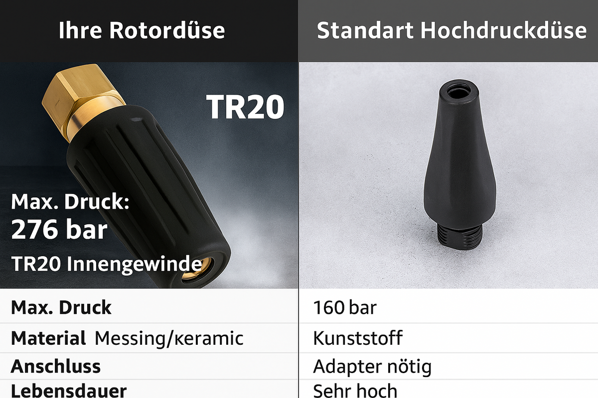 Rotordüse Fräse für Kärcher Hochdruckreiniger TR20 IG Dreckfräse bis 276bar 60°C10