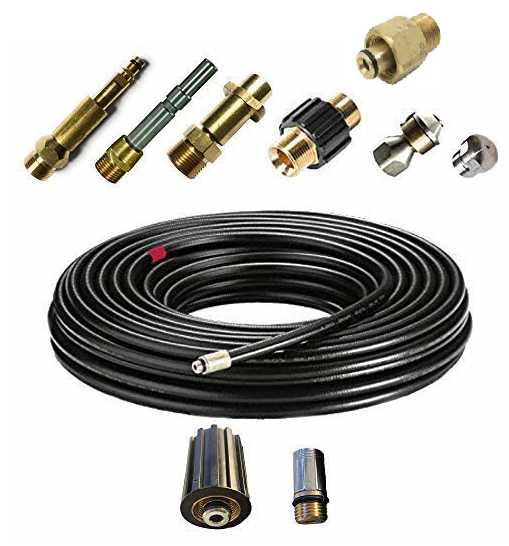 Rohrreinigungsschlauch SET 8-teilig für Kärcher Kränzle NILFISK ALTO EASY!Lock