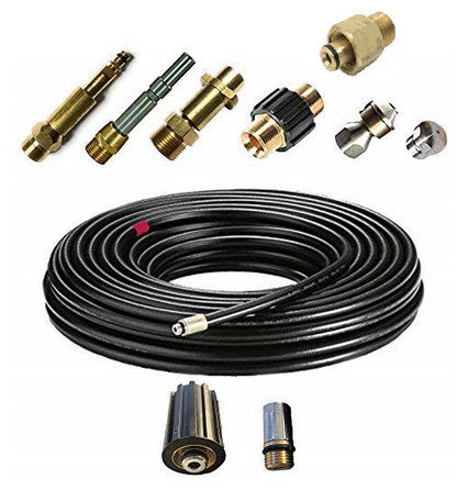 Rohrreinigungsschlauch SET 8-teilig für Kärcher Kränzle NILFISK ALTO EASY!Lock