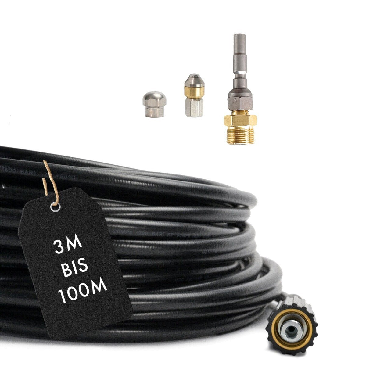 20m Rohrreinigungsschlauch für Kränzle light D10, K 1050 & X Serie SET 4 teilig0