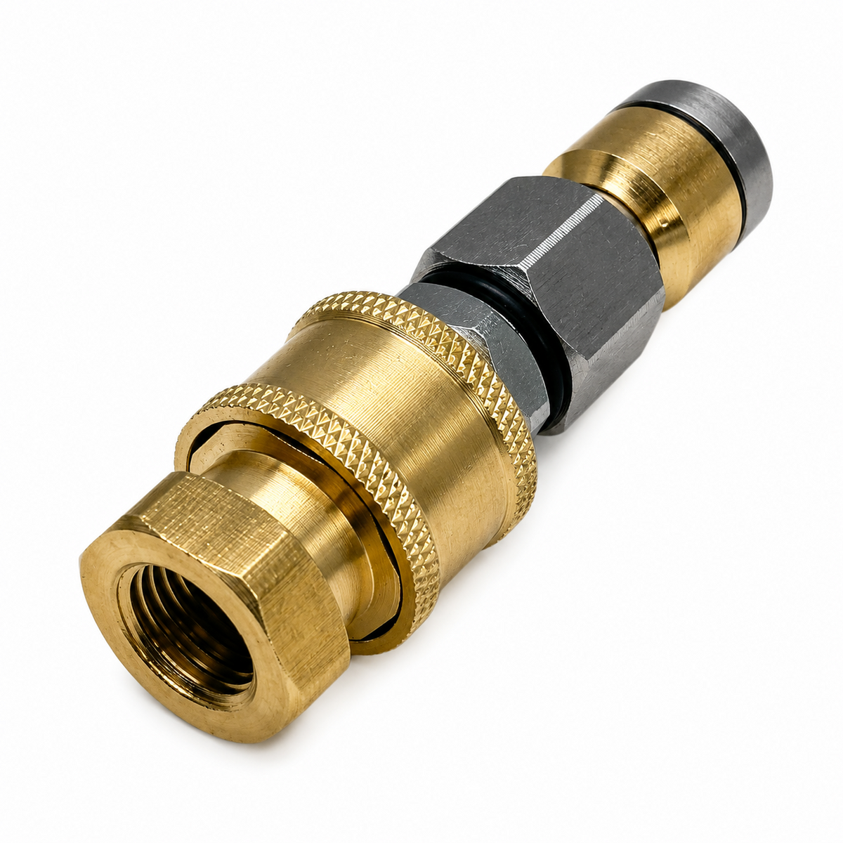 Edelstahl Kanalrohr Reinigungsdüse 2 teilig mit 1/4" Schnellkupplung rotierend1