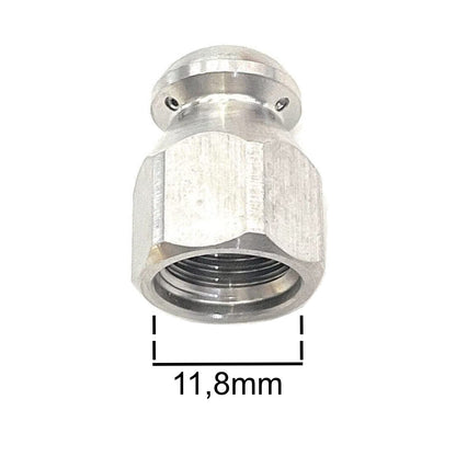 Rohrreinigungsdüse SET 2 Stück 1/4" rotierend & starr für Rohrreinigungsschlauch