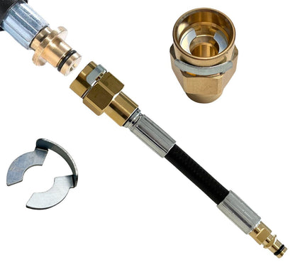 Schlauchadapter für Kärcher 10mm Stecknippel auf Kärcher Quick Connect K2 bis K7