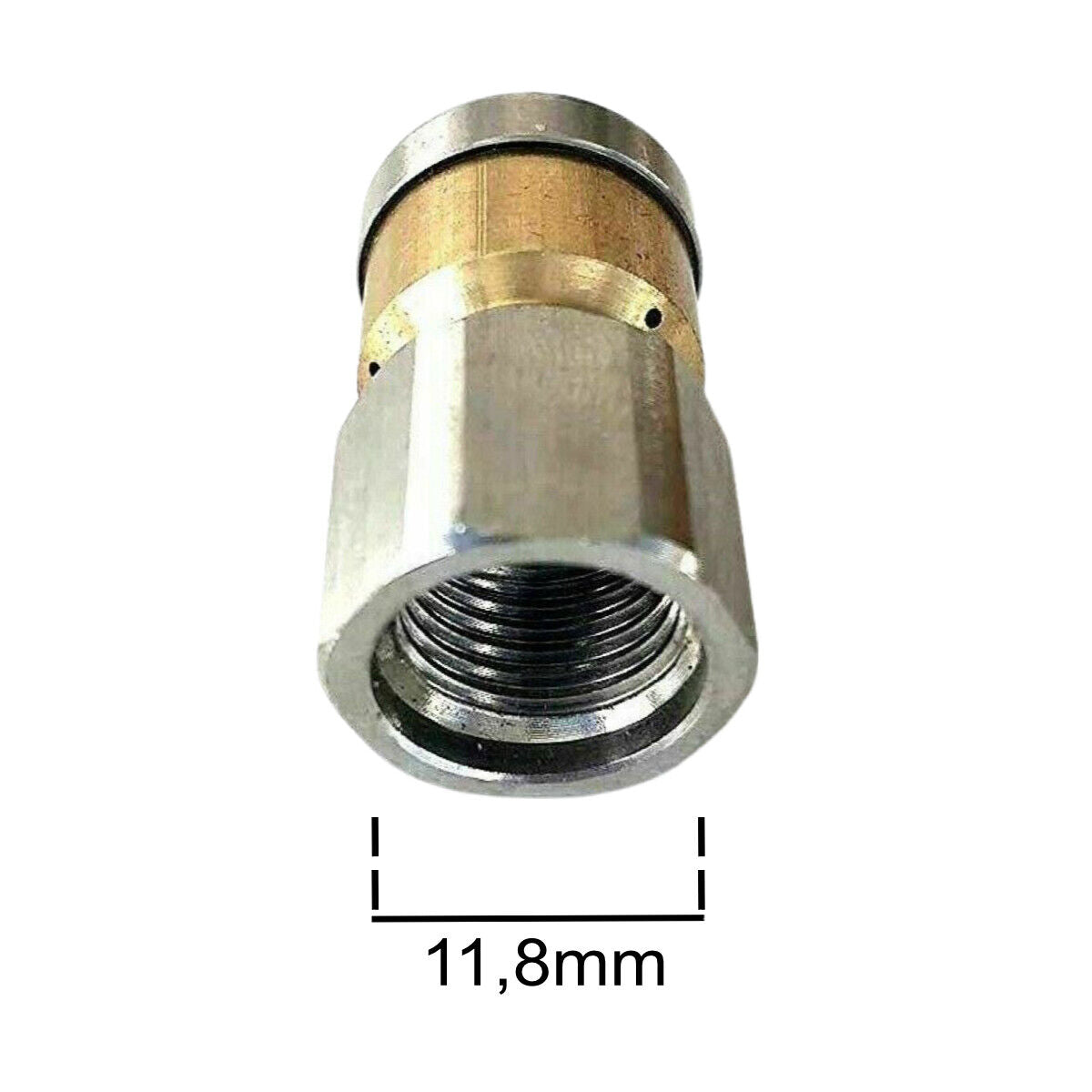 Rohrreinigungsdüse SET 2 Stück 1/4" rotierend & starr für Rohrreinigungsschlauch