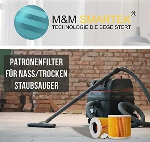 Patronenfilter Lamellenfilter für Kärcher Nass-/Trockensauger WD, MV 6.414-552.0 - patronenfilter-lamellenfilter-fur-karcher-nass-trockensauger-wd-mv-6-414-552-0 von M&M Smartek®