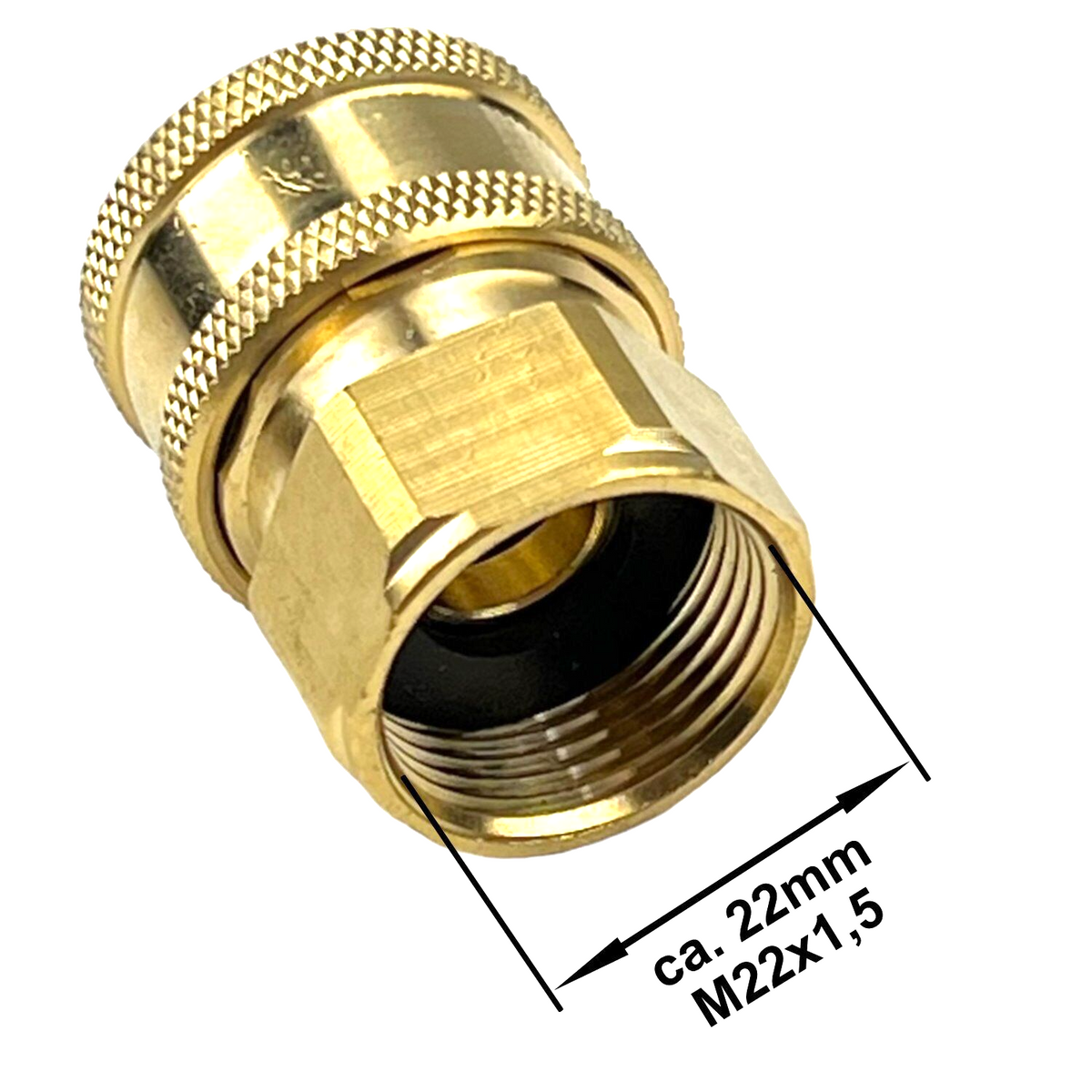 Hochdruckreiniger Schnellkupplung 3/8" mit M22x1,5 IG Verbinder Adapter Kupplung10