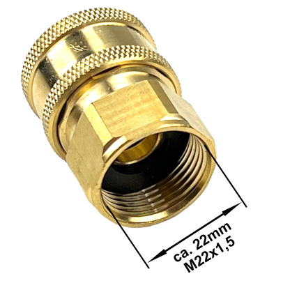Hochdruckreiniger Schnellkupplung 3/8" mit M22x1,5 IG Verbinder Adapter Kupplung10