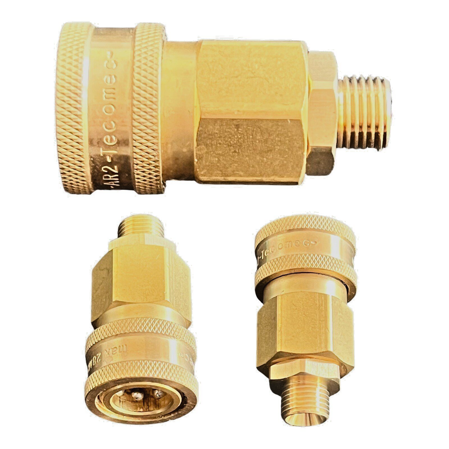Hochdruckreiniger Schnellkupplung 3/8" mit 1/4" AG Verbinder Adapter Kupplung0