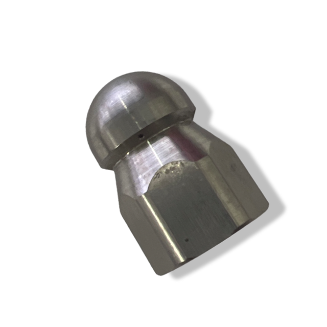 Rohrreinigungsdüse Edelstahl starr 1/2" IG für Kanalreinigung / Raketendüse