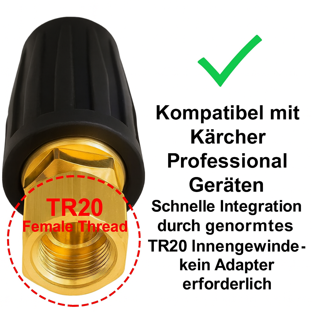 Rotordüse Fräse für Kärcher Hochdruckreiniger TR20 IG Dreckfräse bis 276bar 60°C5