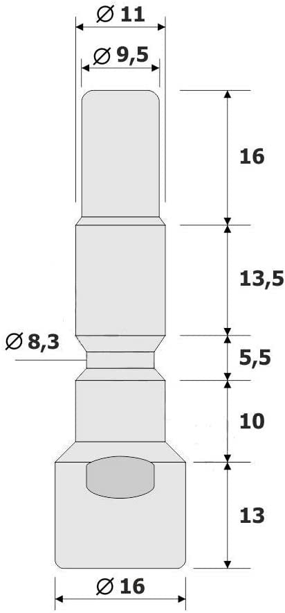 Adapter für Kränzle K 1050 D10 Stecknippel auf D12 Steckkupplung Adapter2