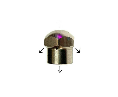 Rohrreinigungsdüse für Kärcher WAP Alto Kränzle uvm. starr 3 Bohrungen 1/8" IG